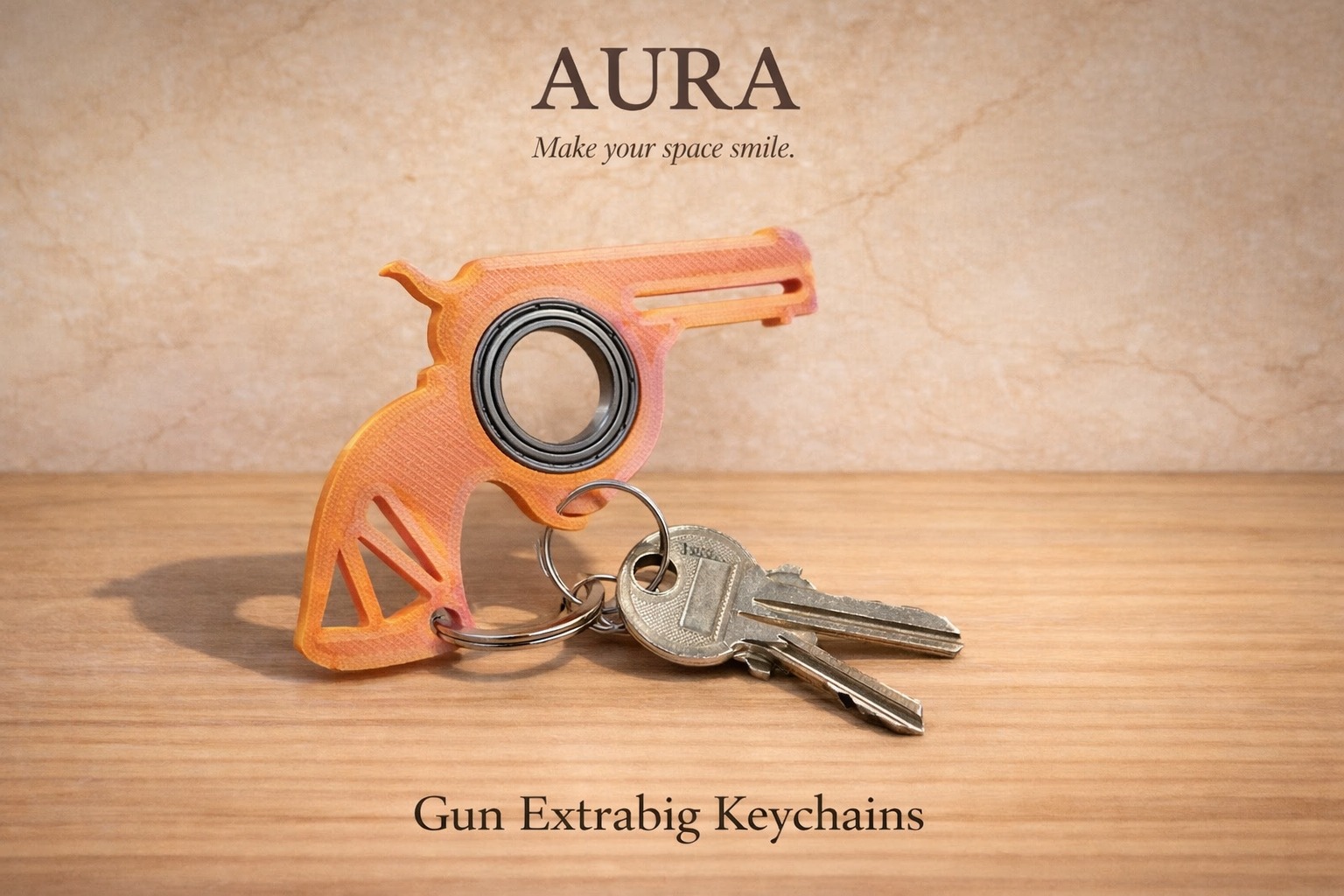 Gun Extrabig Keychain