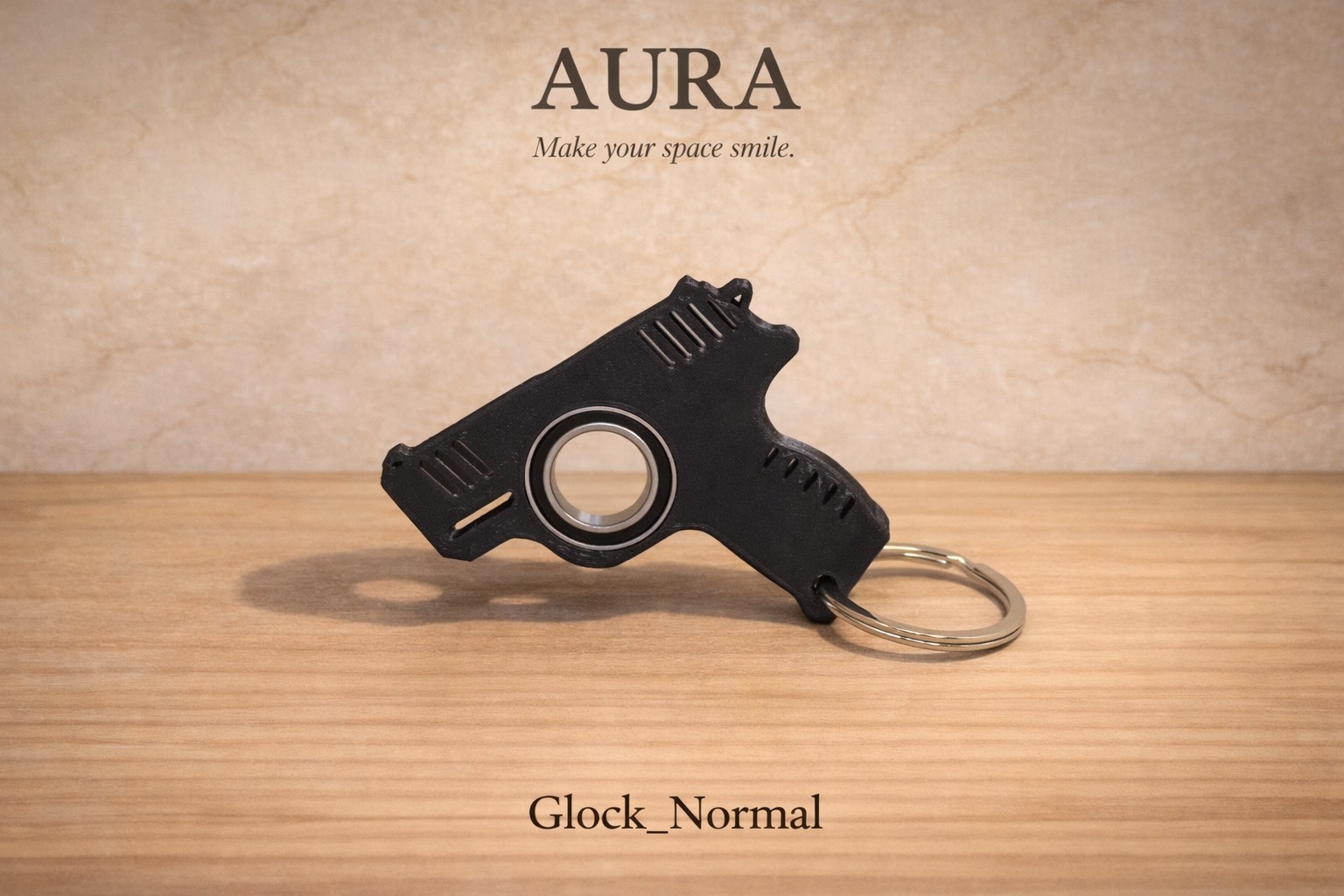 Glock Shaped Keychain