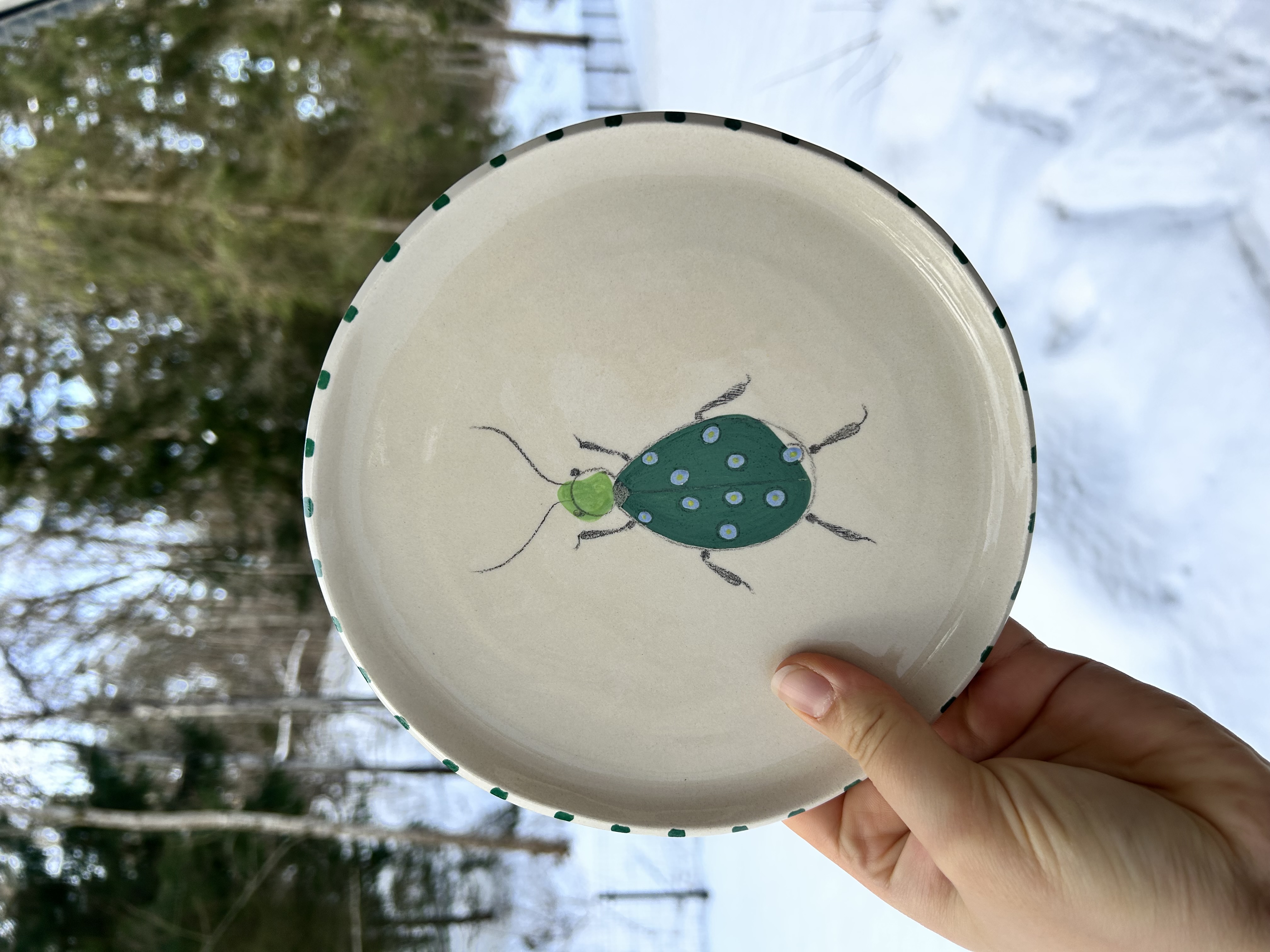 Lėkštė Žalias vabalas