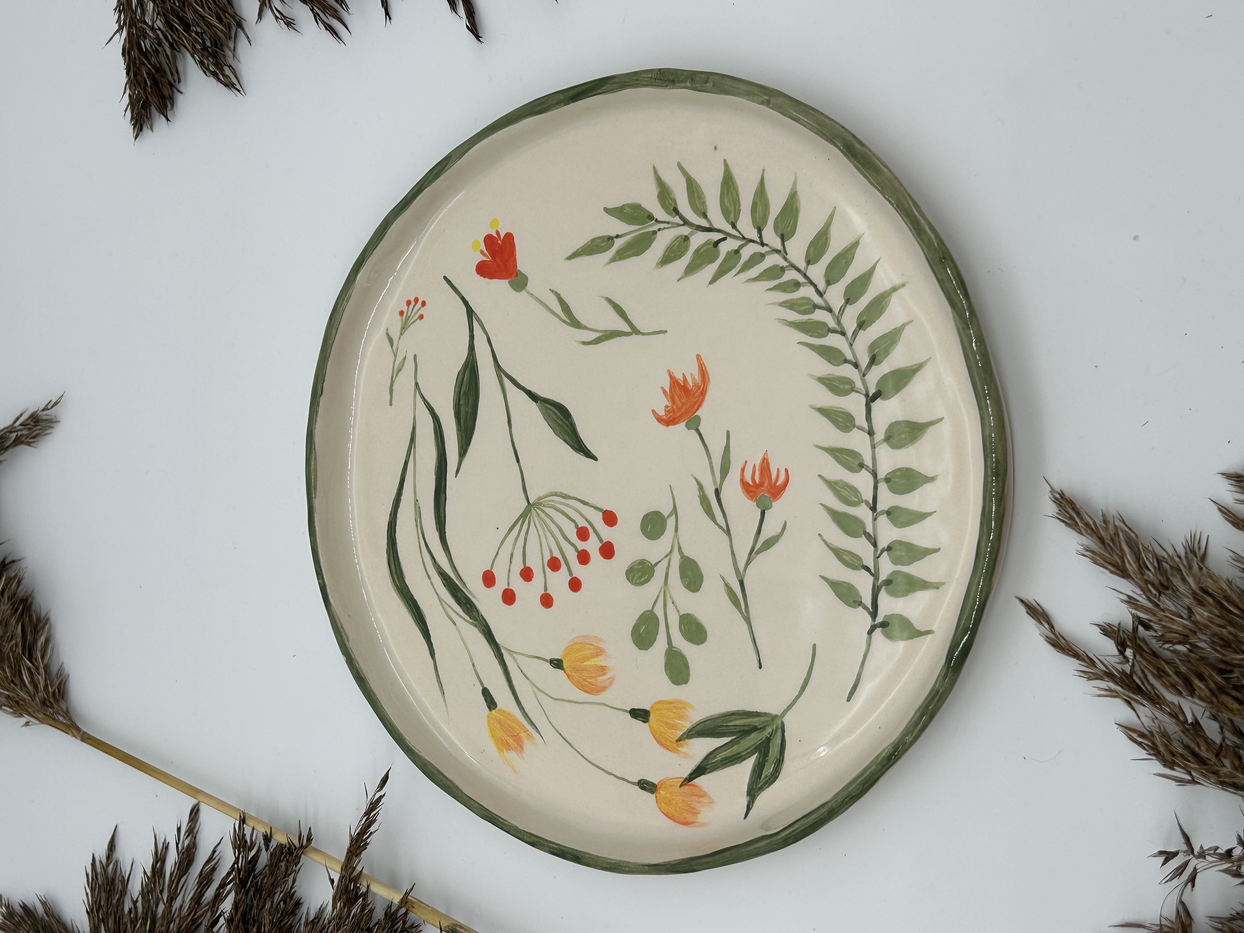 Lėkštė Vėjas pievoje