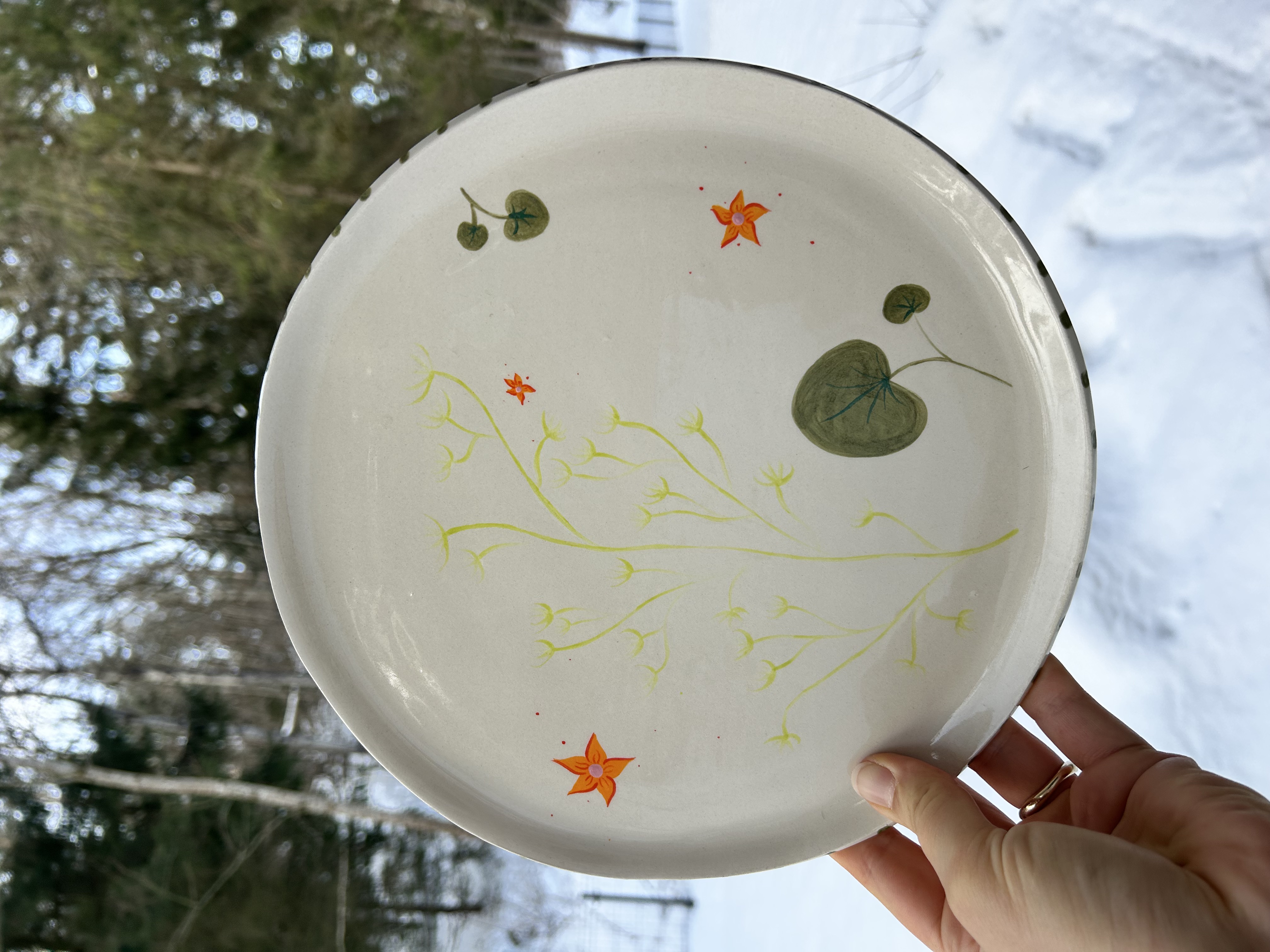 Lėkštė Vandens augalai