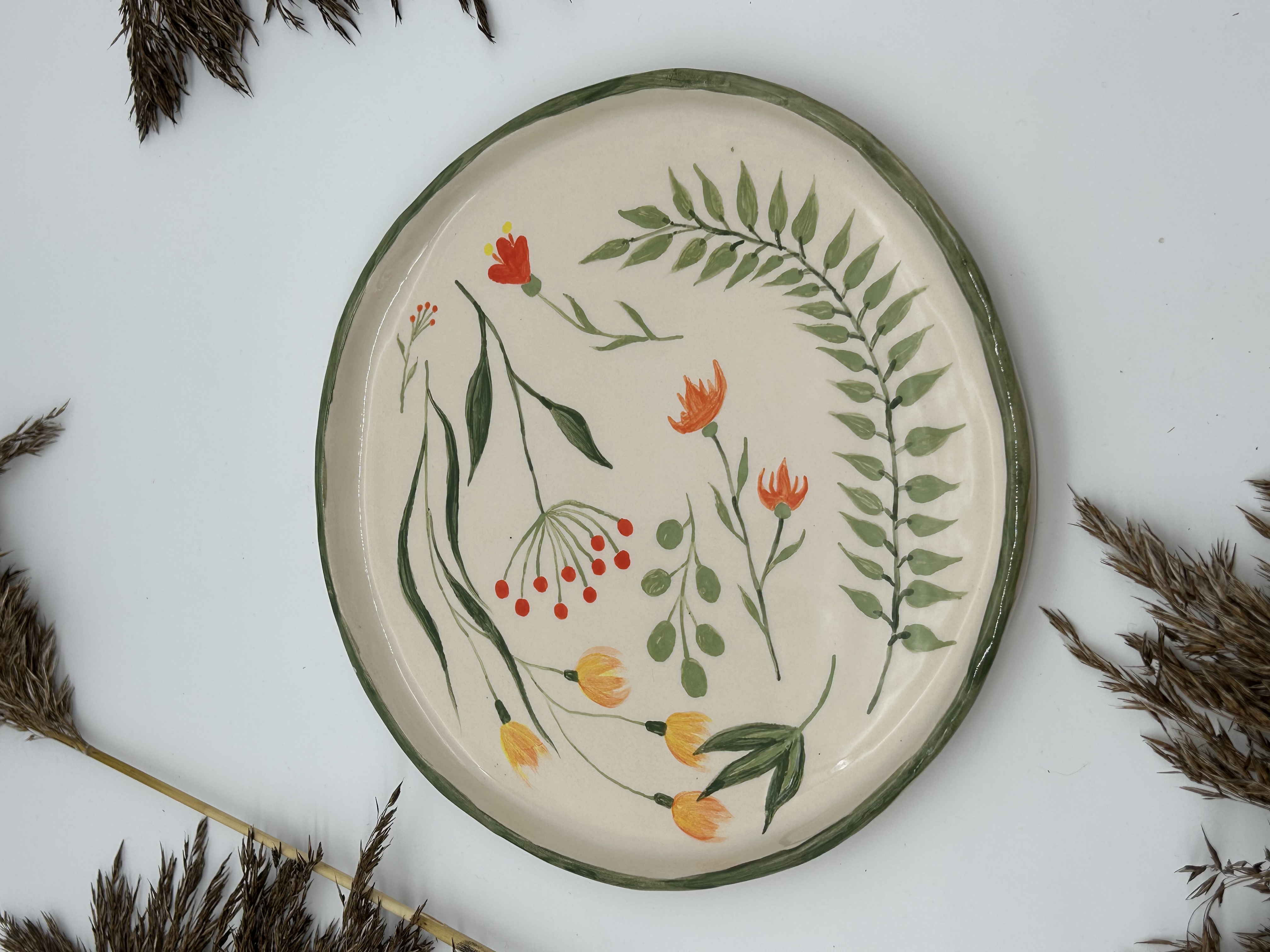 Lėkštė Vėjas pievoje