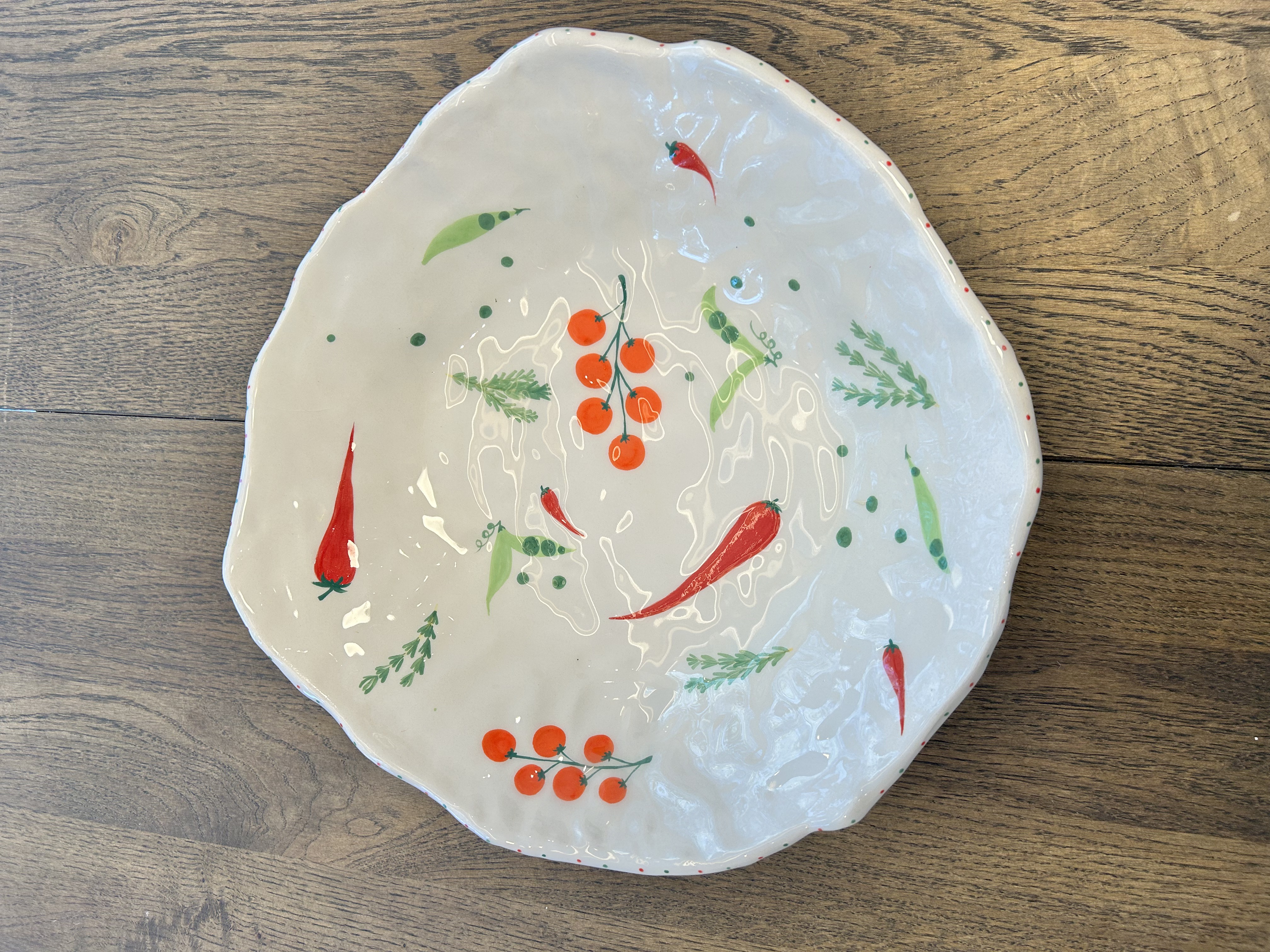 Salotų dubuo Daržo gėrybės