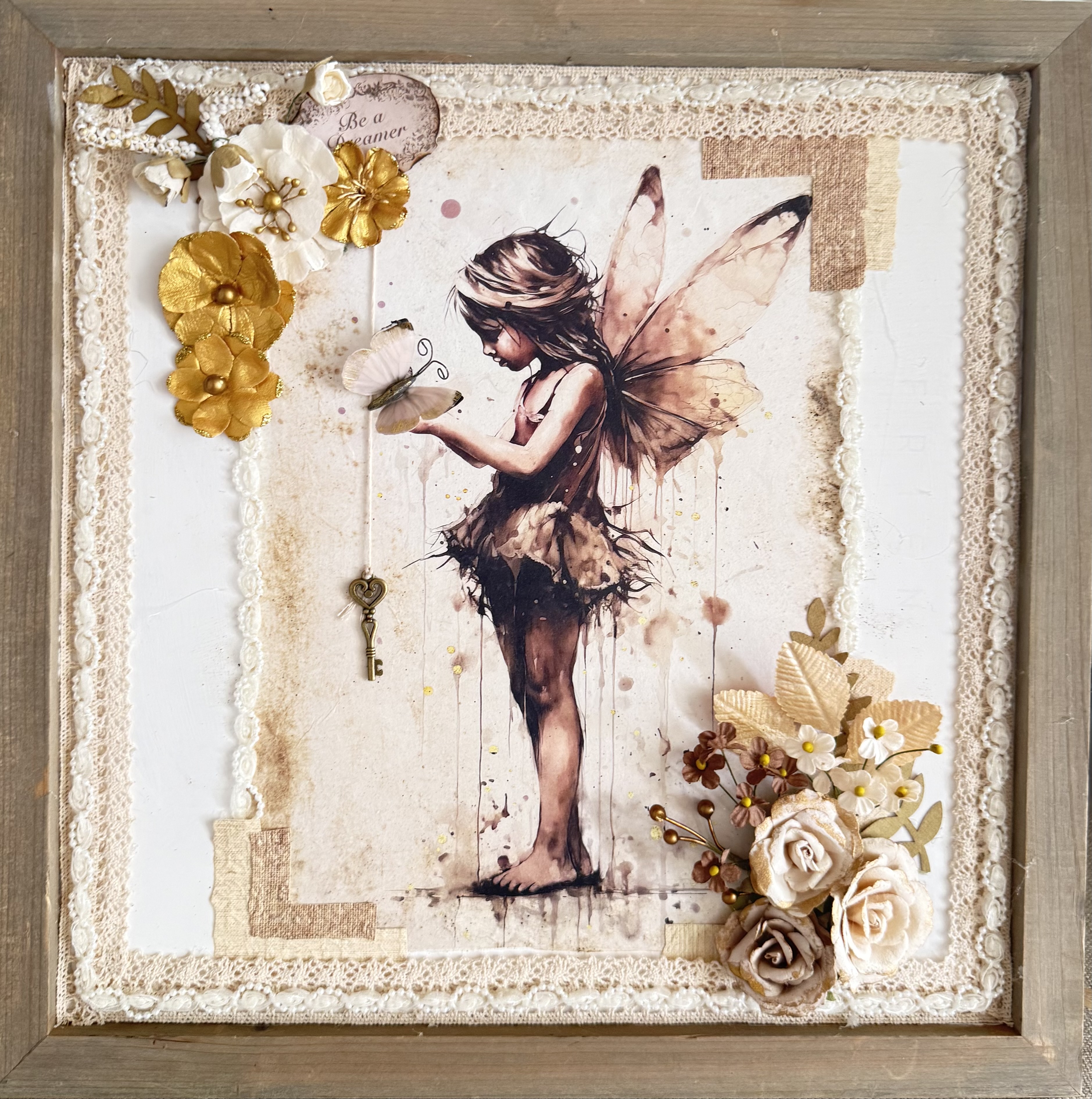 Framed Fairy Art Decor