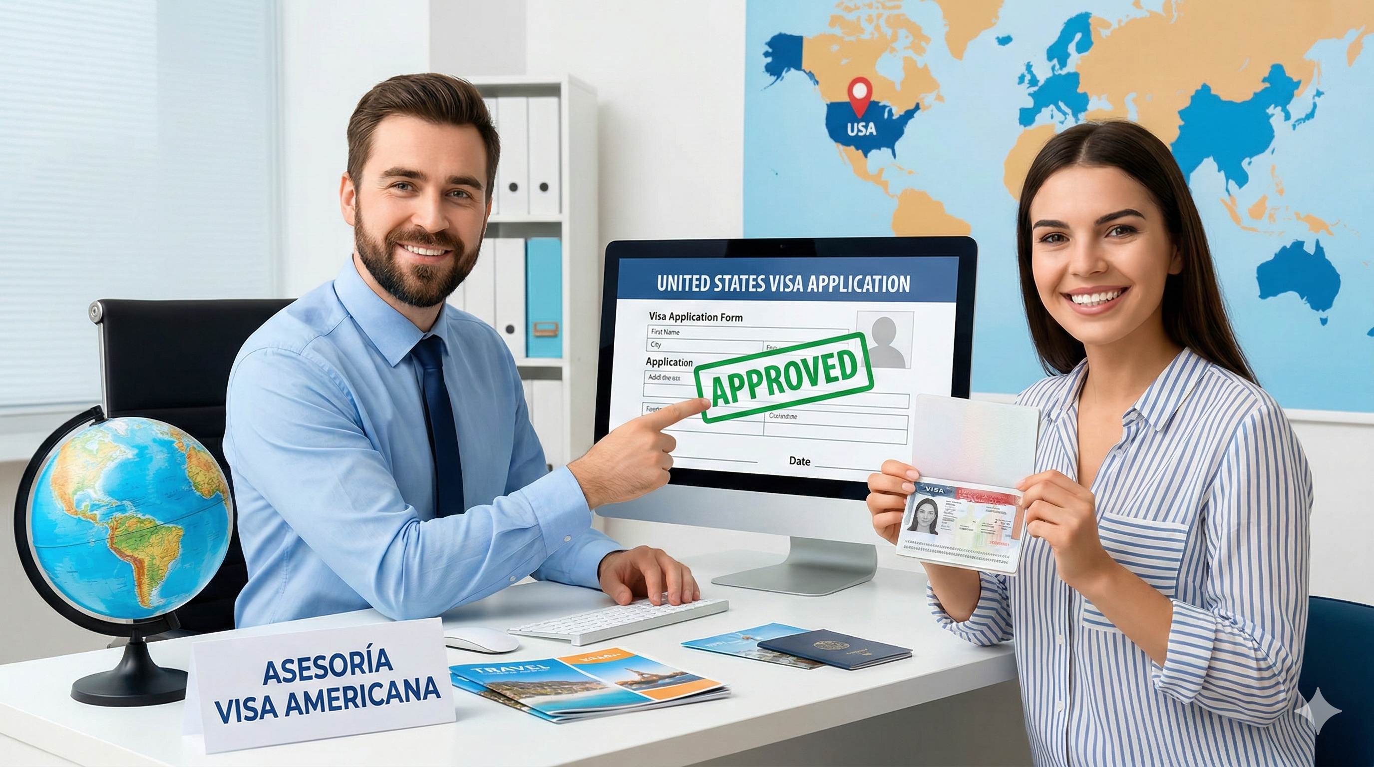 Apoyo con Visa de Estados Unidos