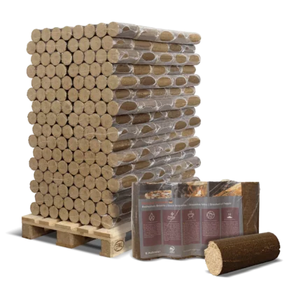 Premium Buchenholz Briketts 160× 6 kg Hartholz Heizwert: 5,0kwh /kg 