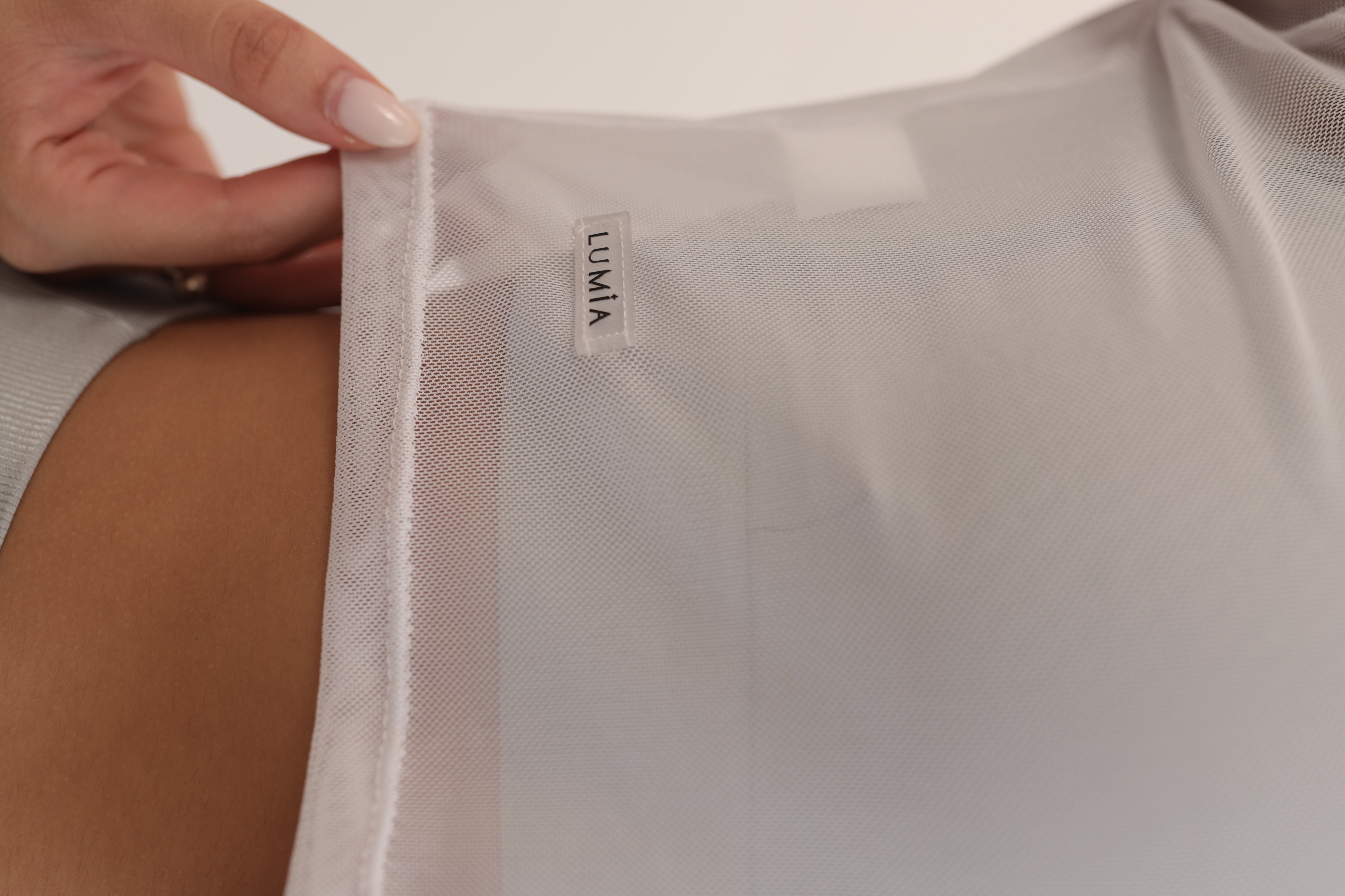 Croped Tule Manga Longa Lumia