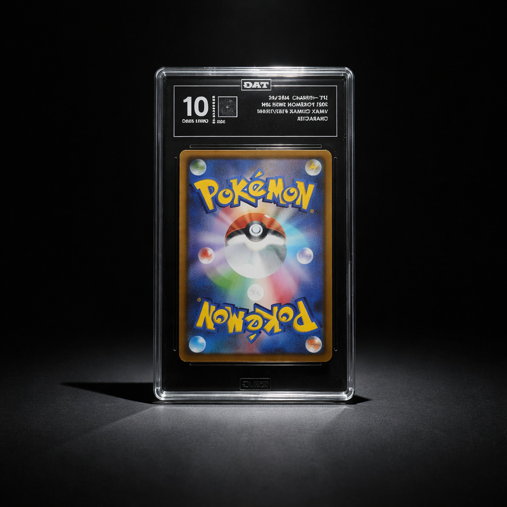 2021 Japanese  pokemon VMAX Charizard signed by the voice actor Cedric Williams