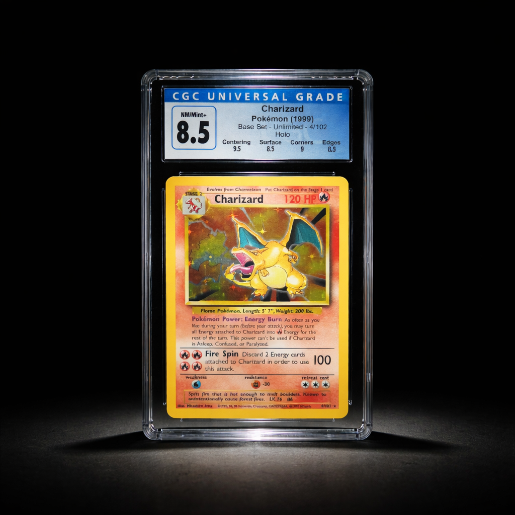 1999 Charizard CGC 8.5 grade 