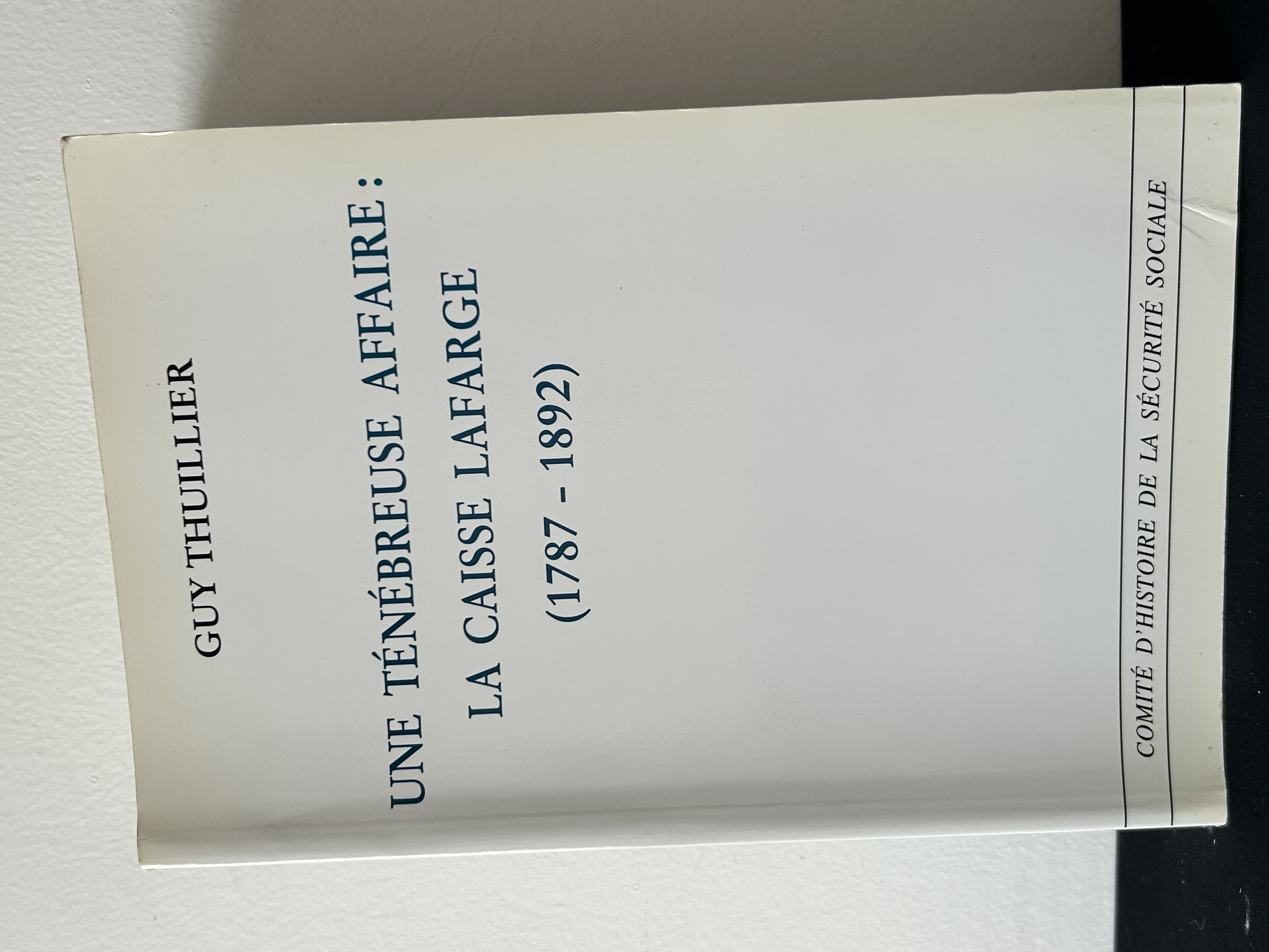 Un livre sur l’affaire Lafarge mystérieuse