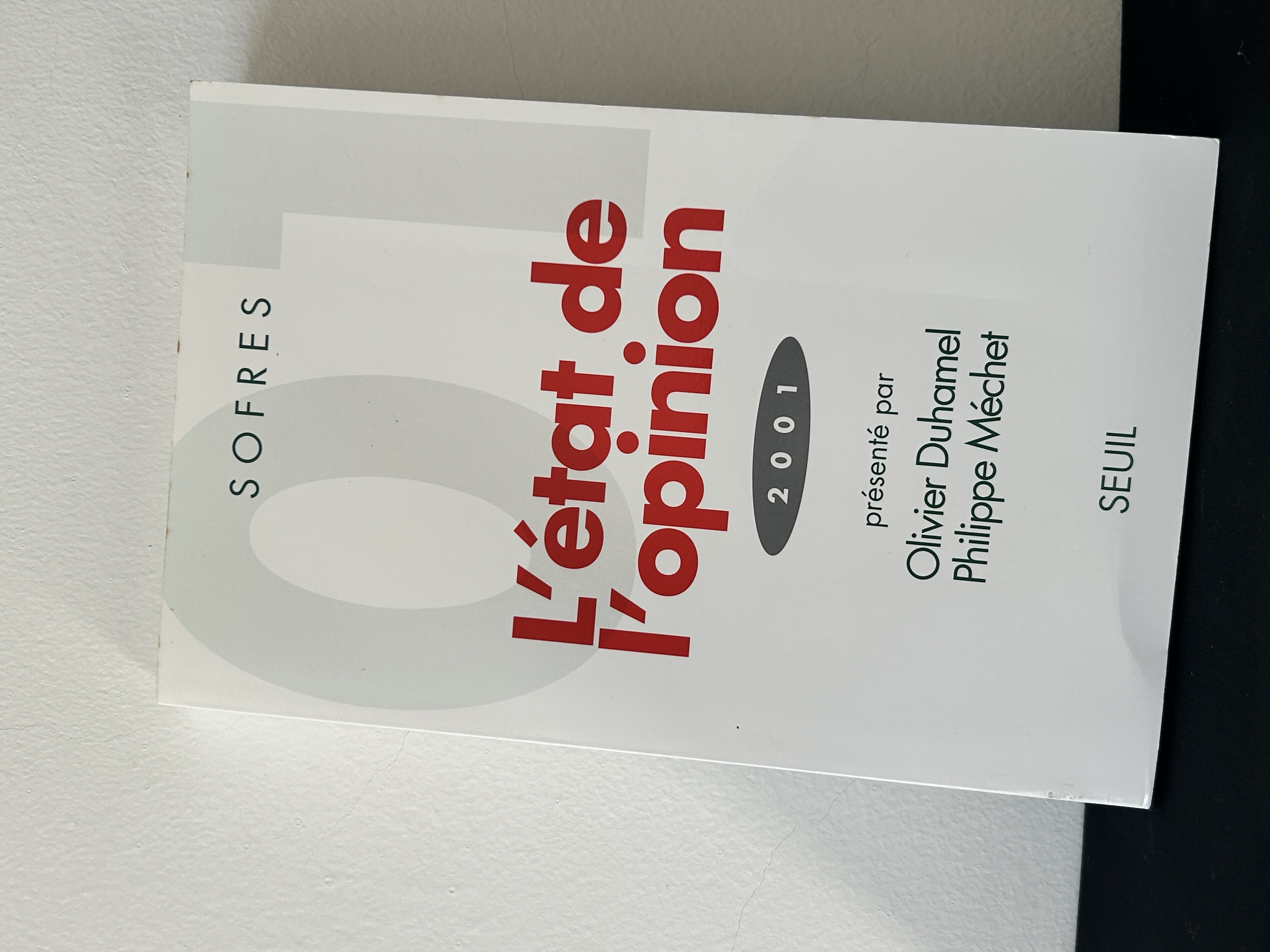 L'état de l'opinion 2001