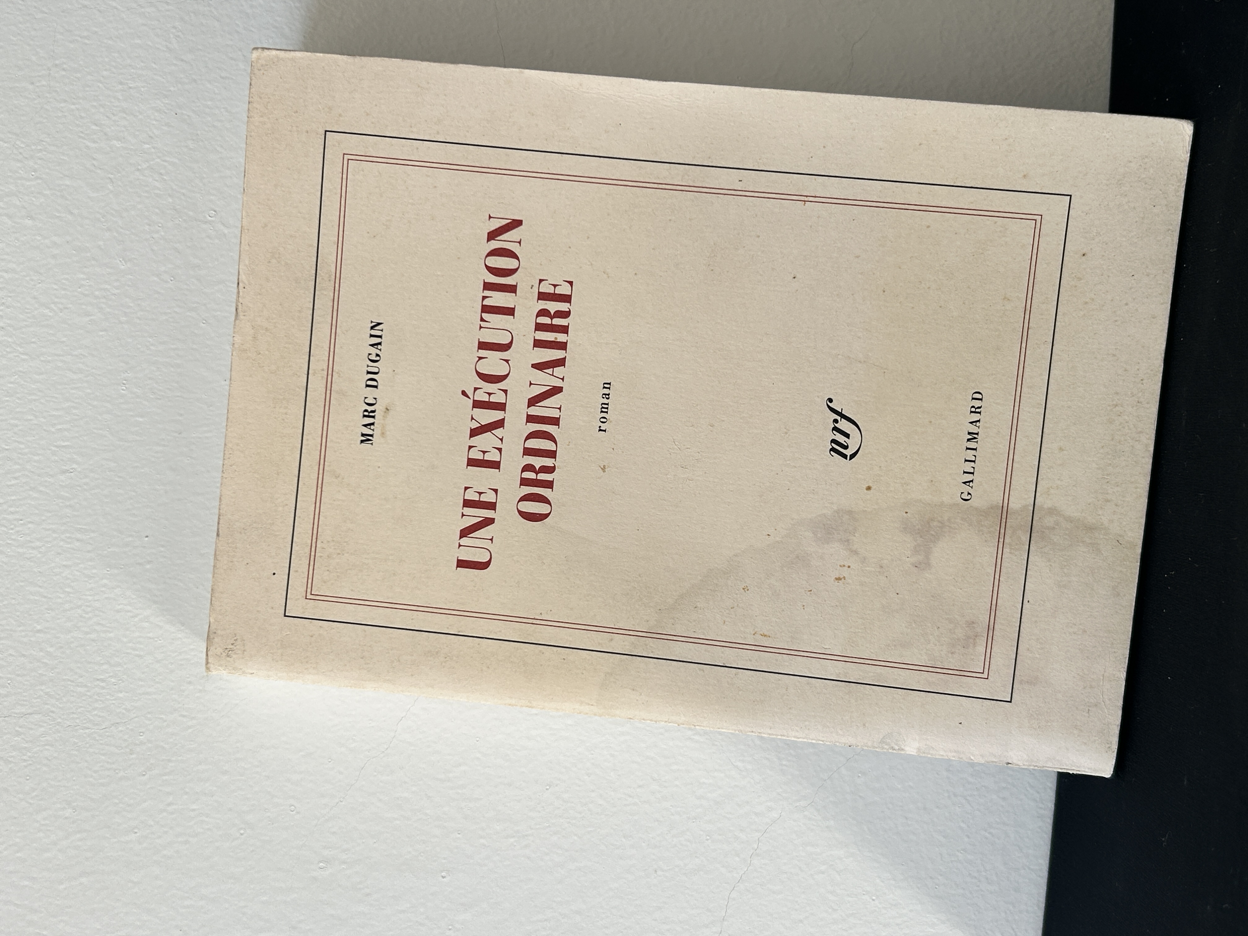 Une Exécution Ordinaire