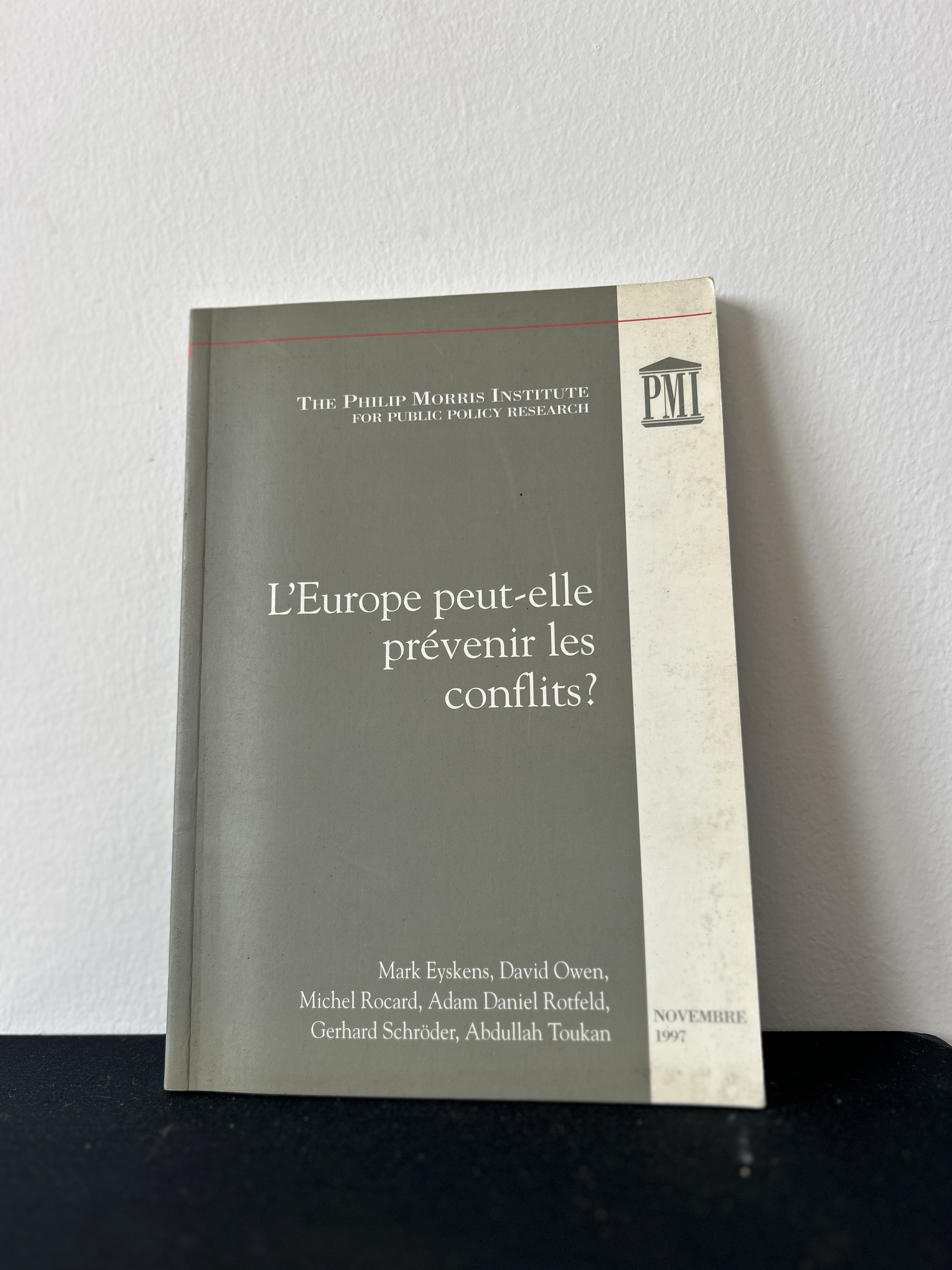  L'Europe peut-elle prévenir les conflits ? — Ouvrage collectif (PMI)