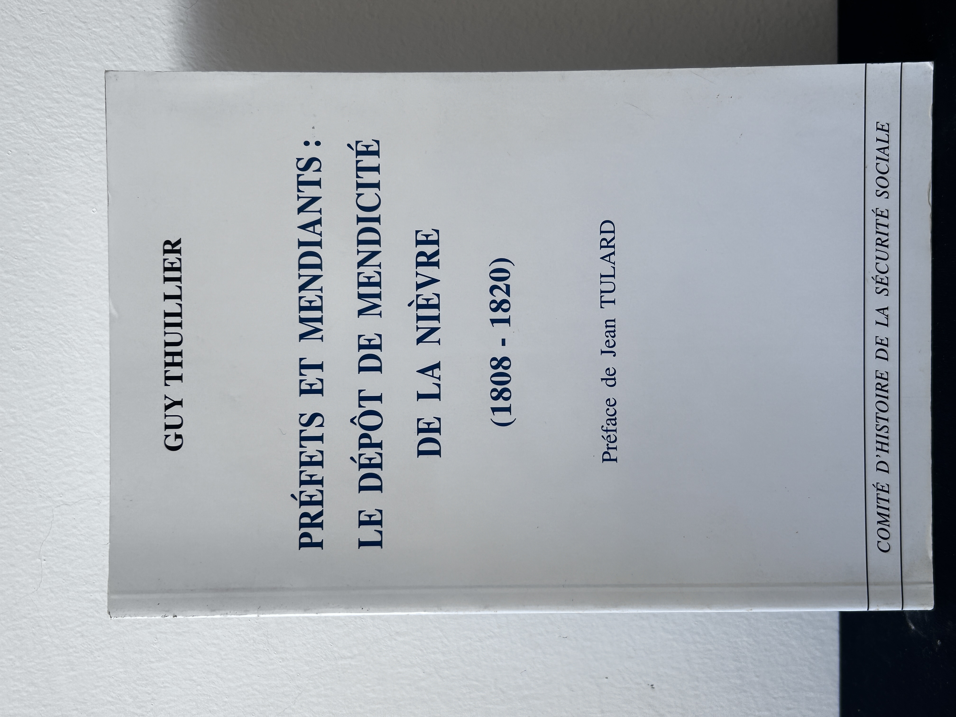 Préféts et Mendianis: Dépôt de Mendicité