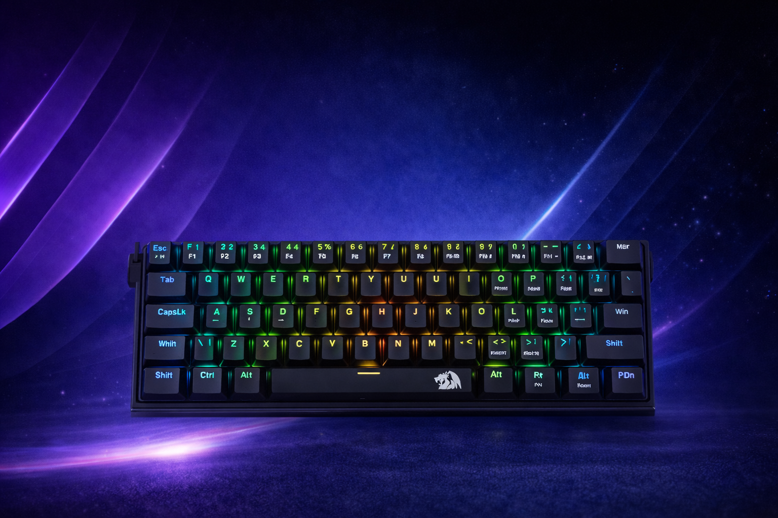 Redragon TECLADO MECANICO GAMER FIZZ RGB PRETO SWITCH AZUL