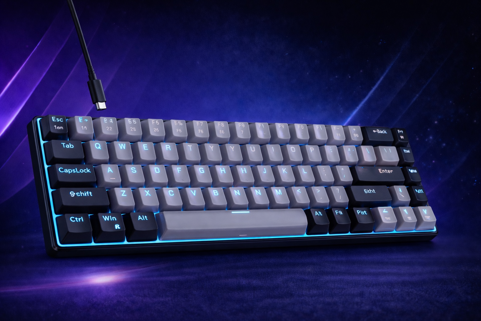 MageGee Teclado portátil 60% mecânico