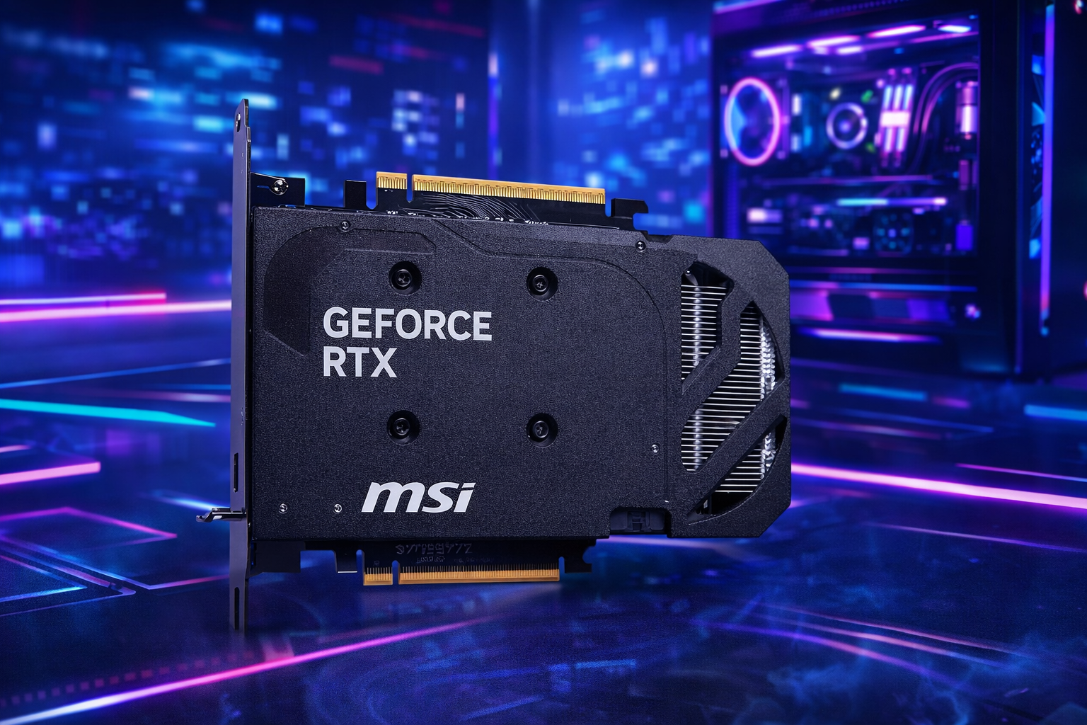 Placa de Video MSI RTX 5060 Shadow 2X OC, 8GB, GDDR7-912-V537-037