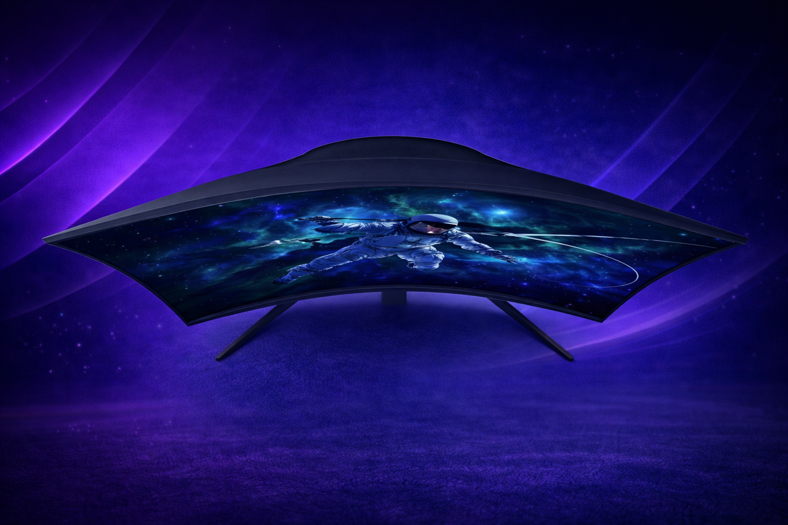 Monitor Gamer Samsung Odyssey G5 32, Resolução QHD,  165Hz & 1ms, Curvatura com 1000R