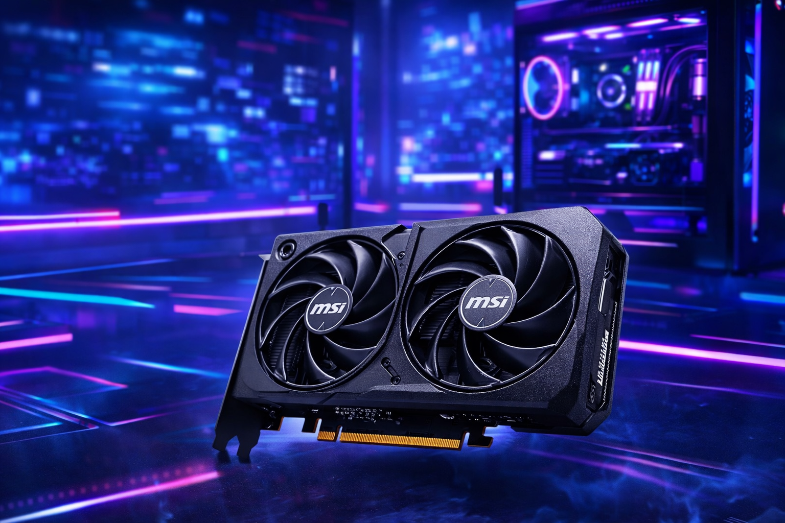 Placa de Video MSI RTX 5060 Shadow 2X OC, 8GB, GDDR7-912-V537-037