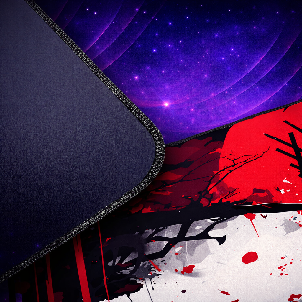 Mouse Pad Gamer Profissional Confortável Antiderrapante Escritório e Games 90x40 - Samurai 1