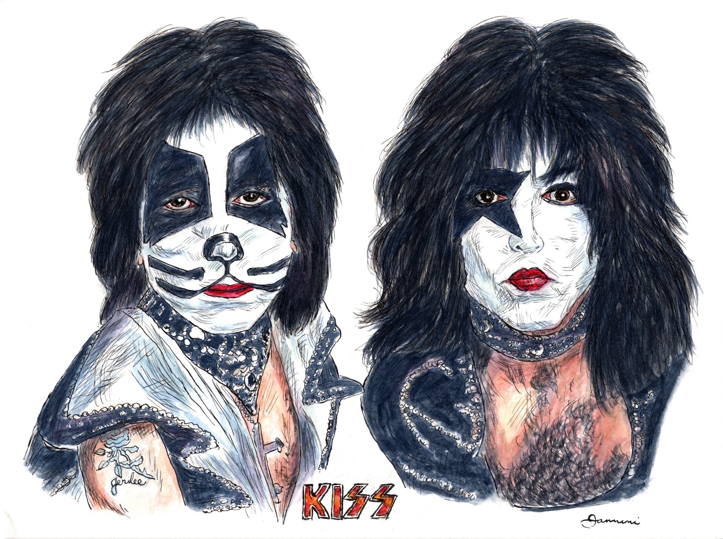 Paul Stanley and Peter Criss of Kiss