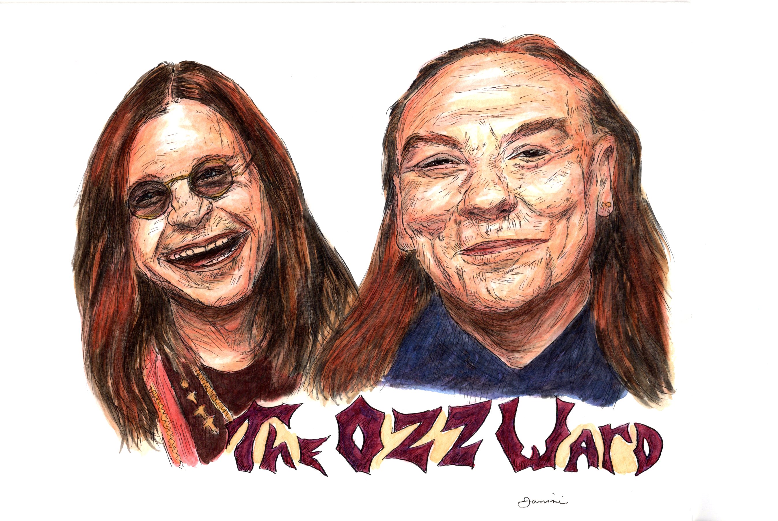 Ozzy Osbourne and Bill Ward Black Sabbath