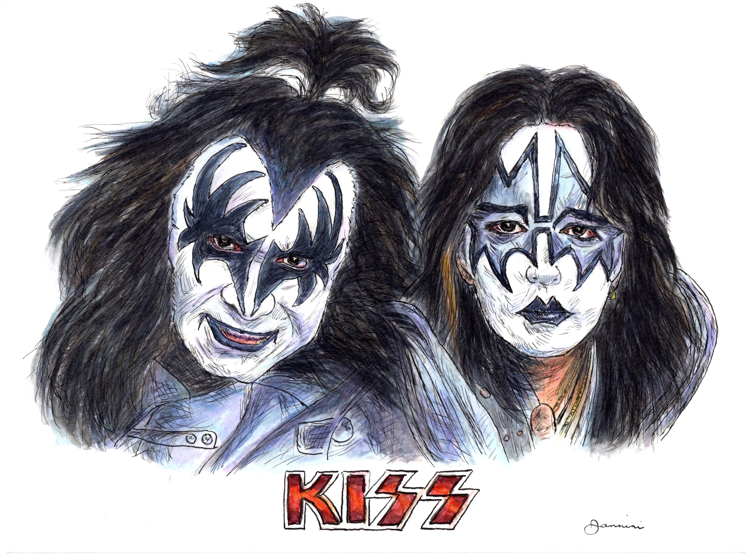 Gene Simmons and Ace Frehley of Kiss