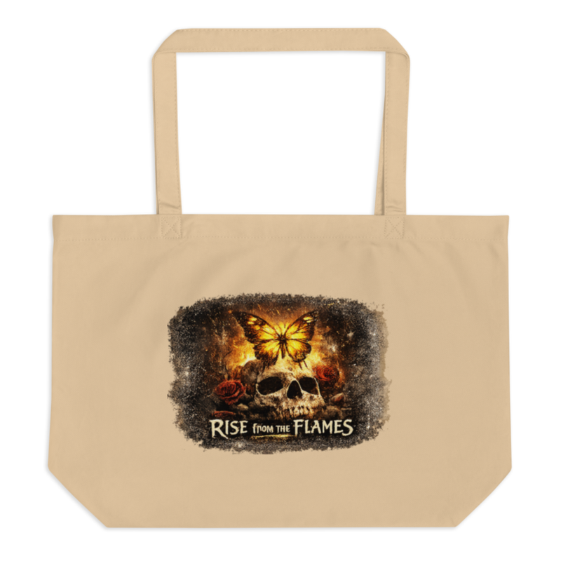 Grnk Wrk ButterfFlie Inspired By J Sora Large organic tote bag