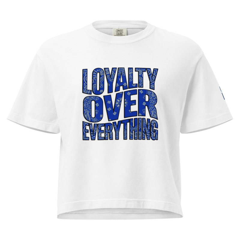 Women’s heavyweight "Loyalty Over everything" boxy tee