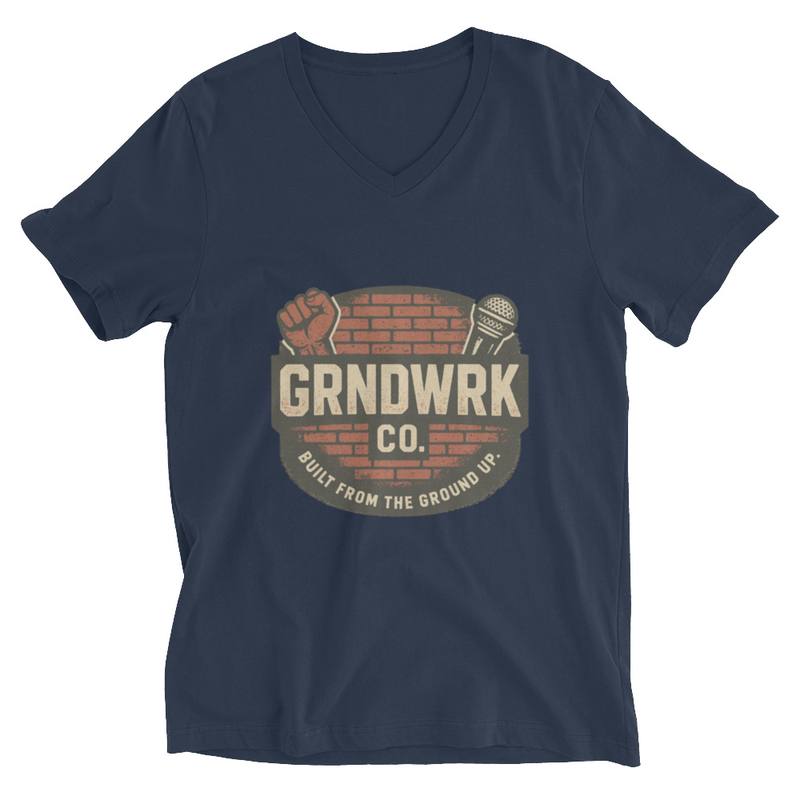GrndWrk Unisex Short Sleeve V-Neck T-Shirt