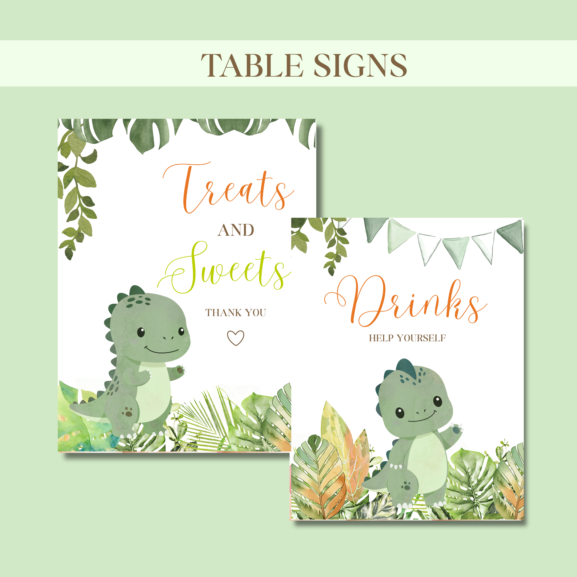 Dinosaur Diaper Raffle Set
