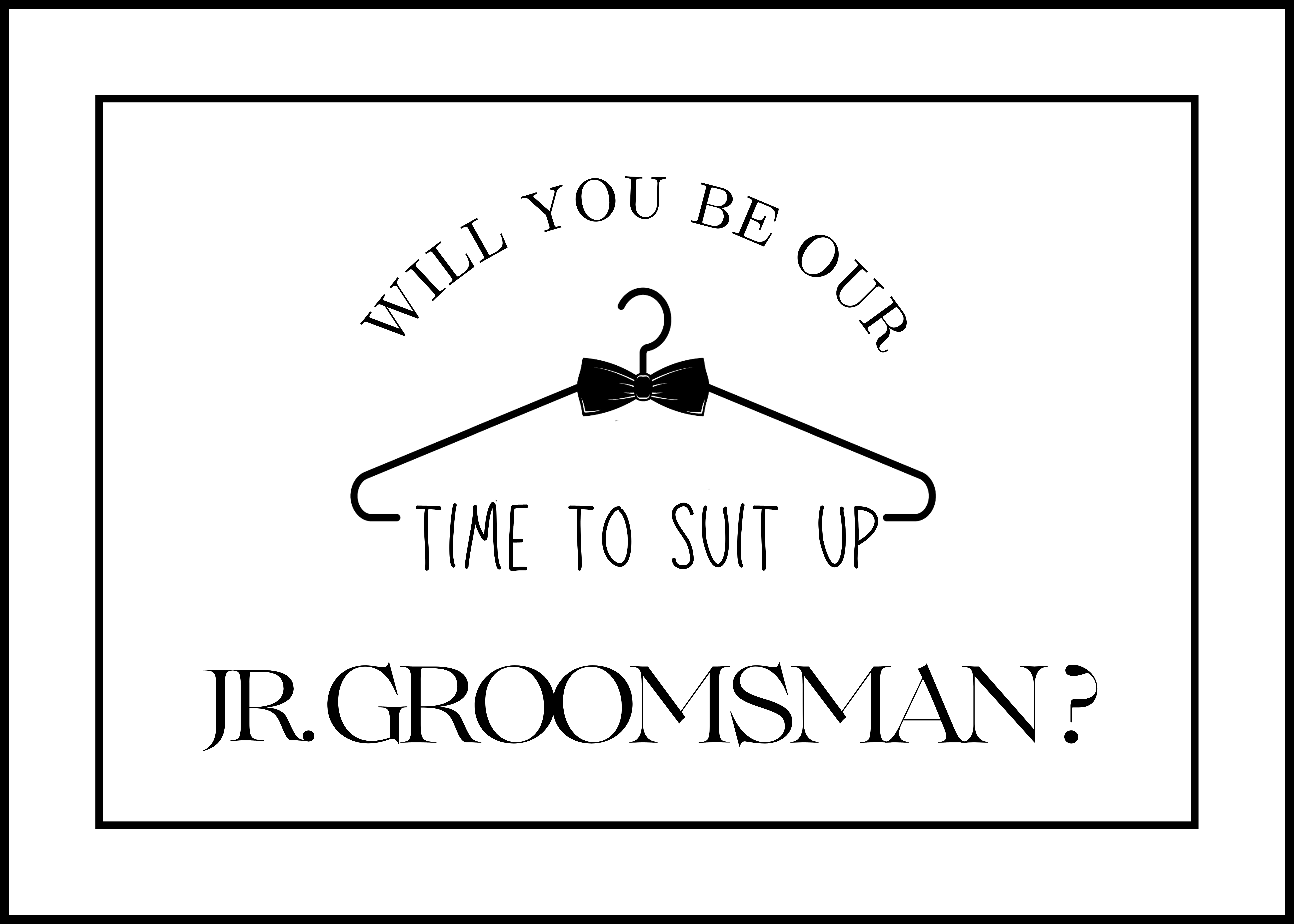 Kids Wedding Proposal Cards (Printable)