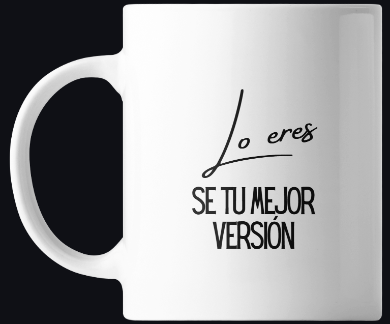 Taza motivacional 'Sé tu mejor versión'
