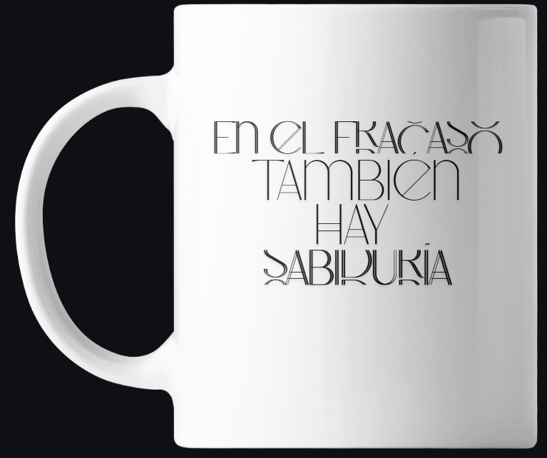 Taza motivacional frase