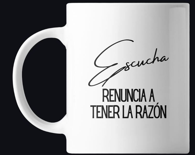 Taza motivacional 'Escucha'