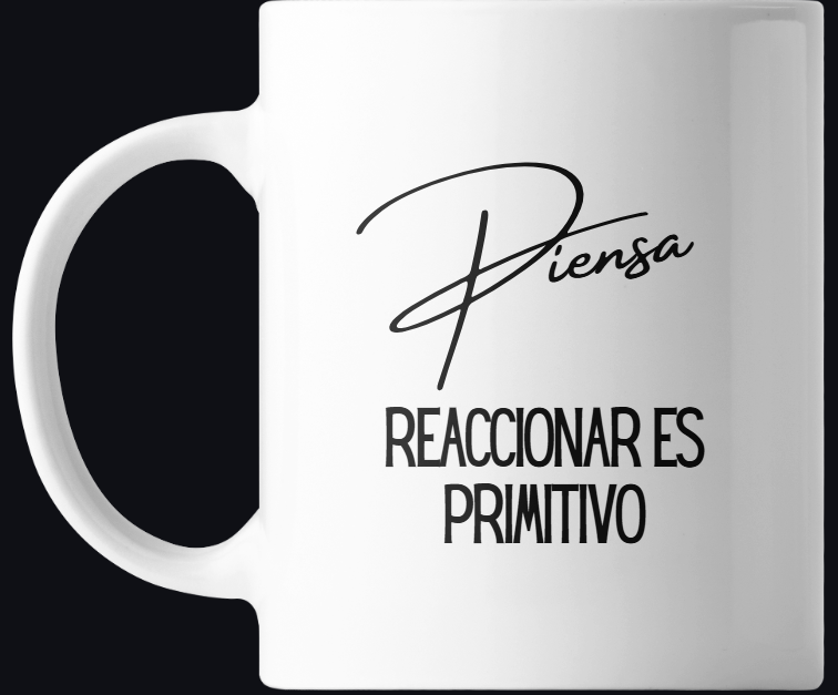 Taza motivacional 'Piensa'