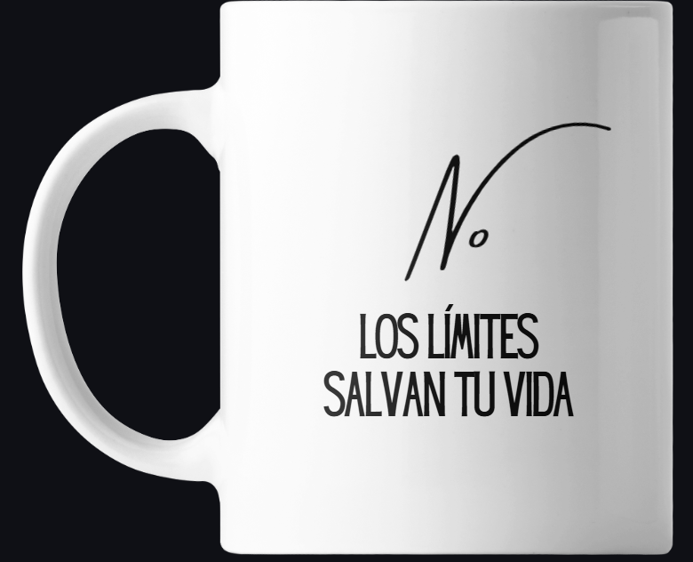 Taza Frase Motivacional Límites