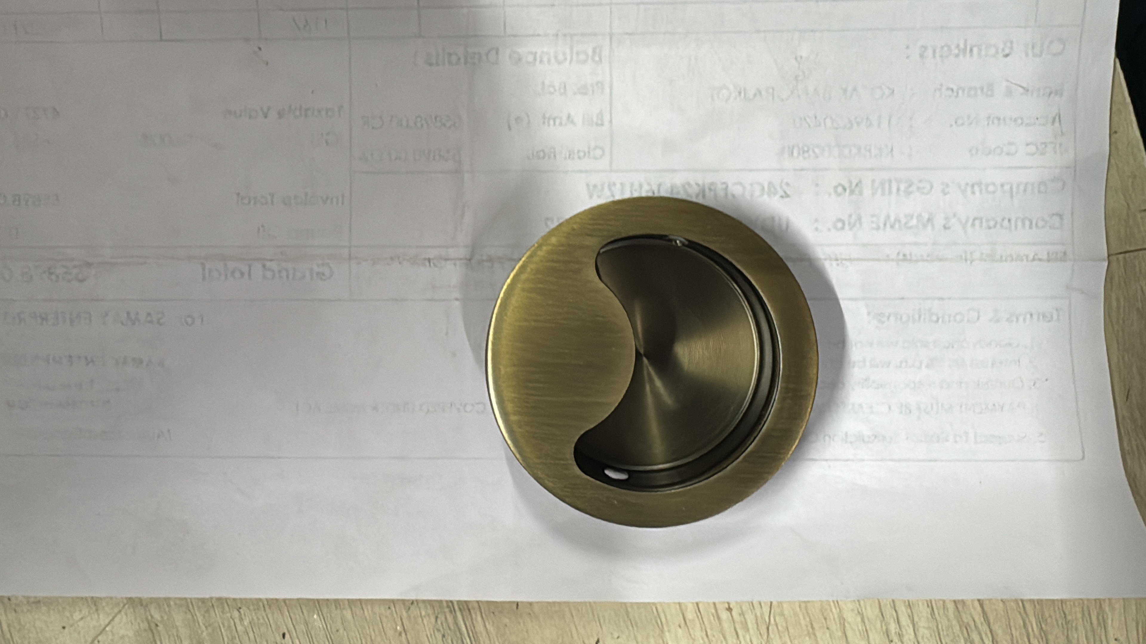 Brushed Brass Door Thumb Turn