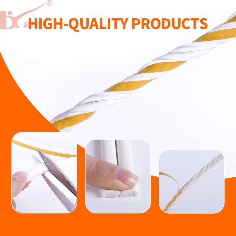 Custom Design Multi Shape D P E Type Profiles Door Window Gap Sealing Waterproof Rubber Foam Sealing Strip