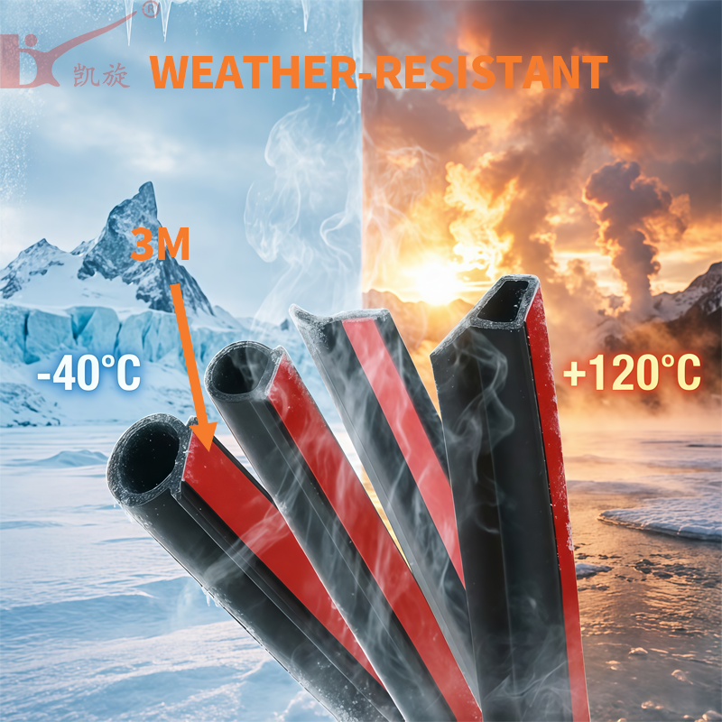 Self-Adhesive EPDM Black Rubber Foam Flame Retardant Door and Window Sealing Strip with Custom Cutting Service