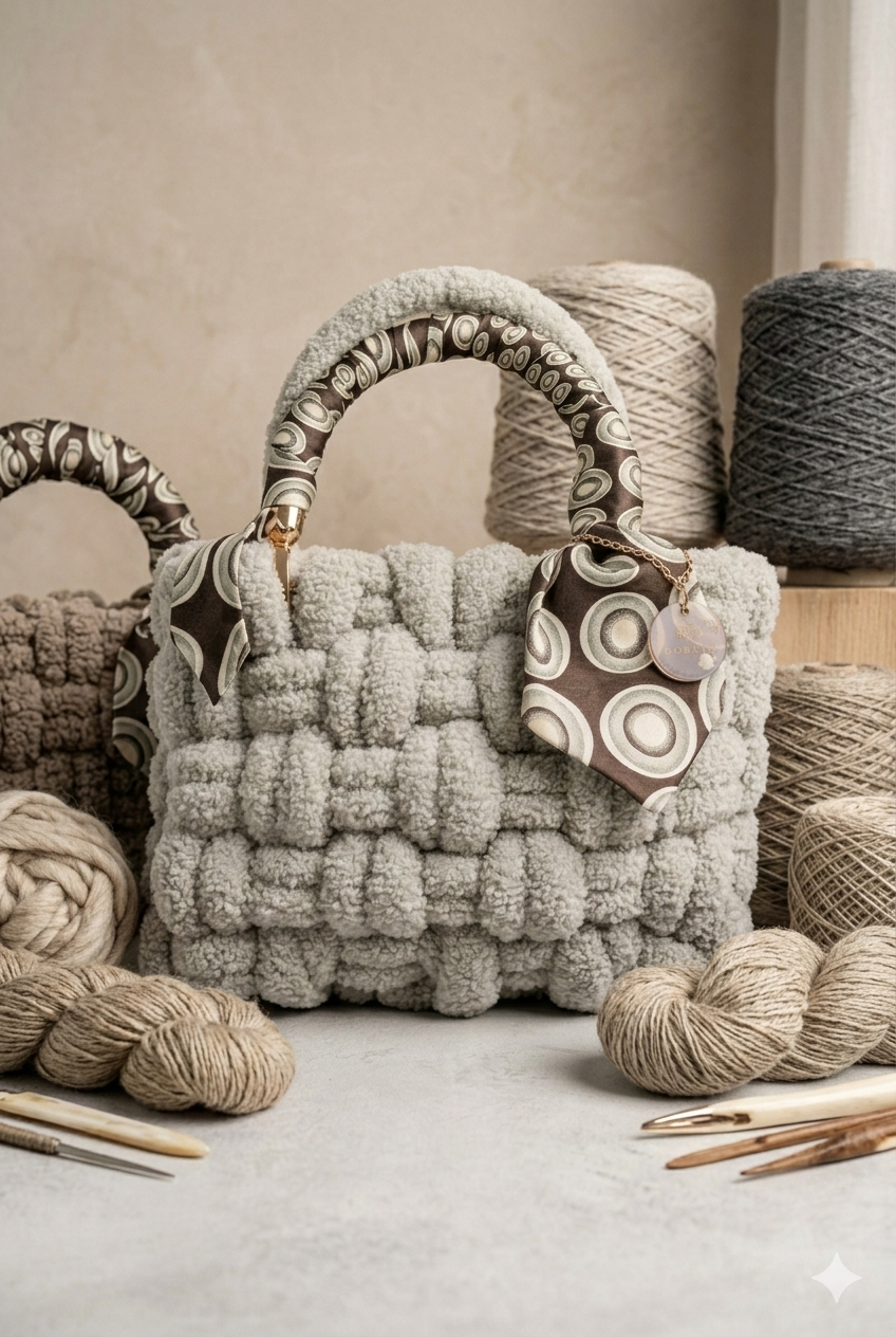 Chunky Knit Handbag