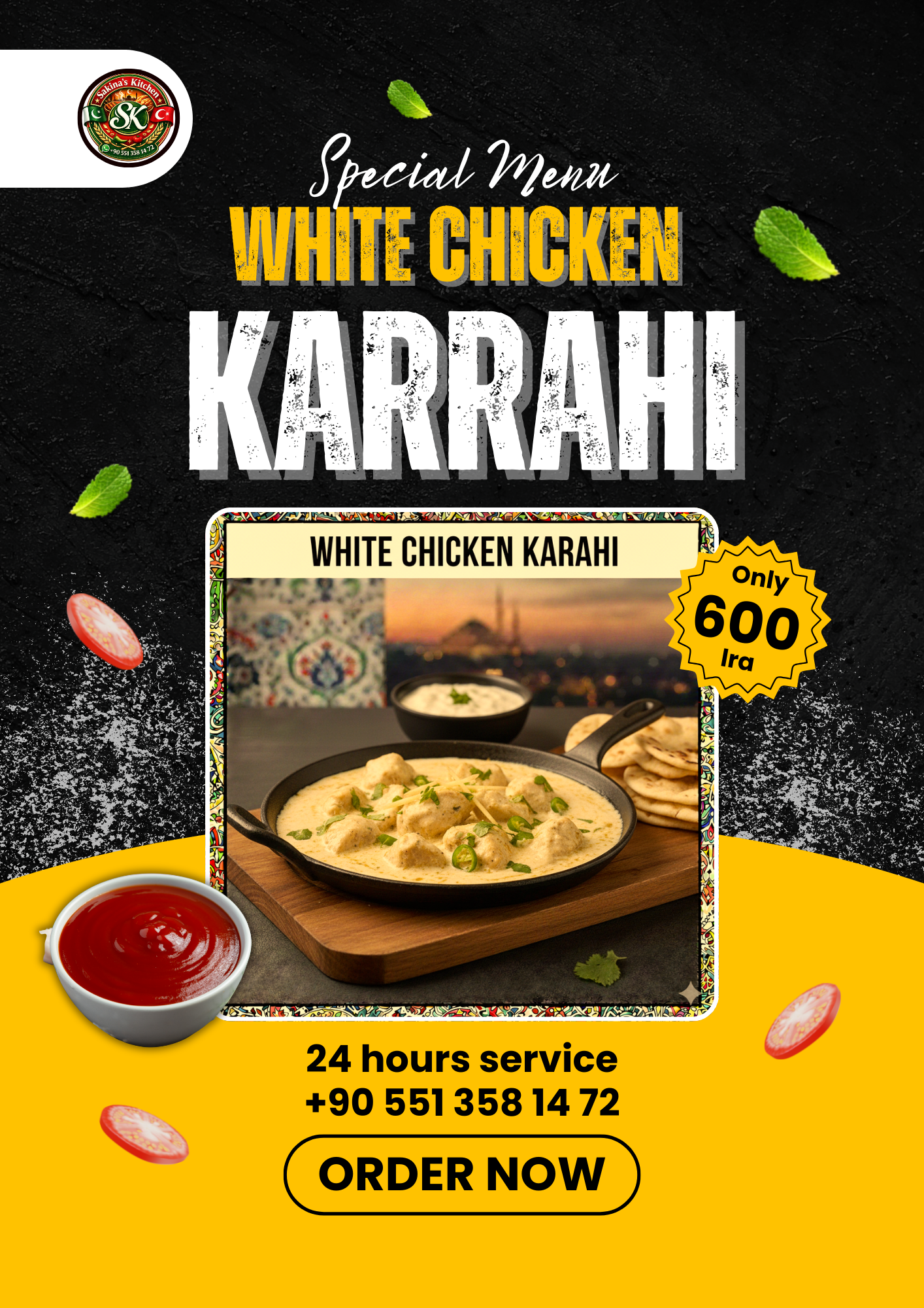 White Chicken Karahi