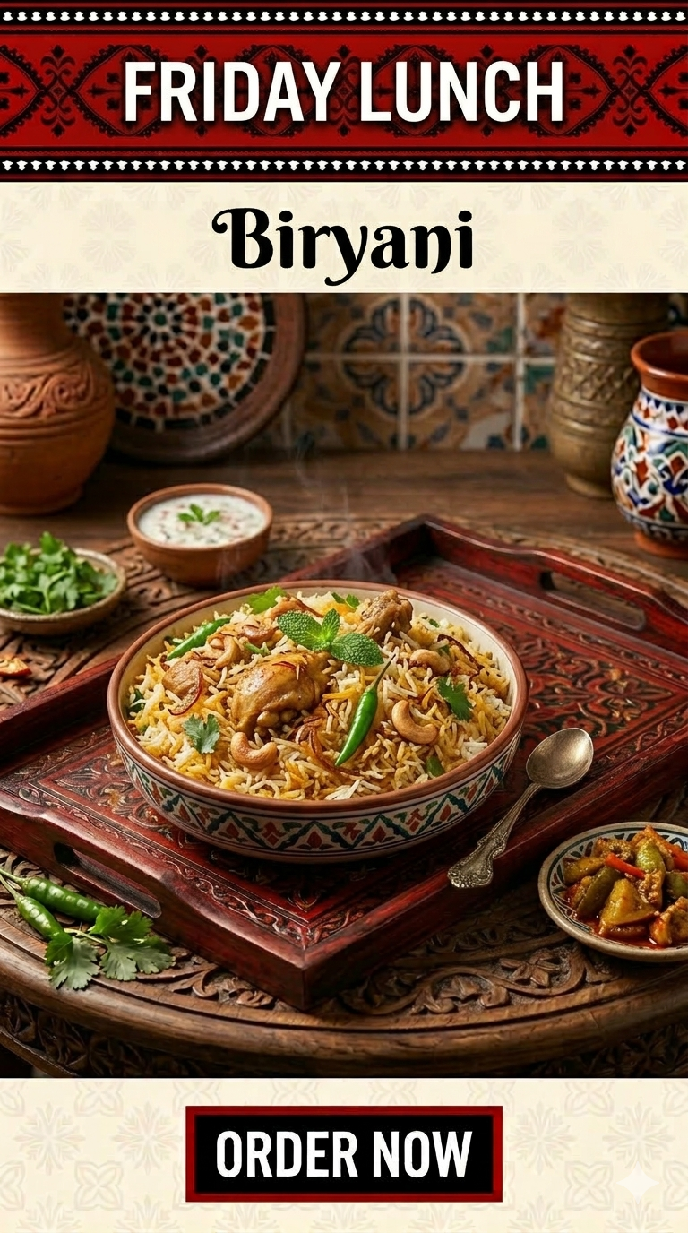 Friday Lunch (Biryani)