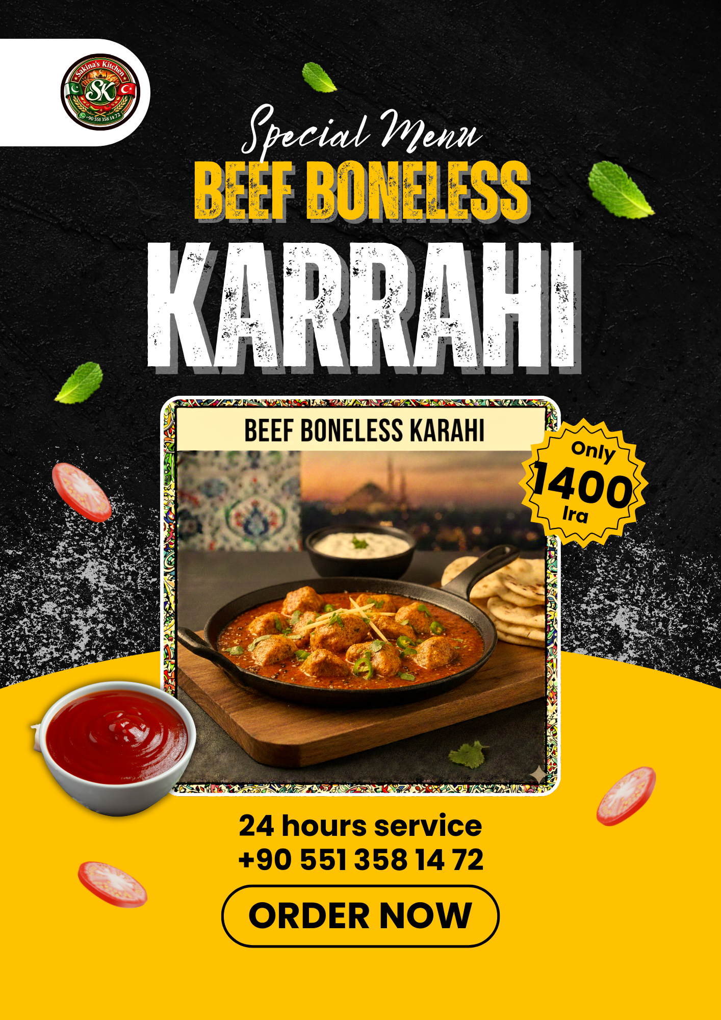 Beef Boneless Karahi
