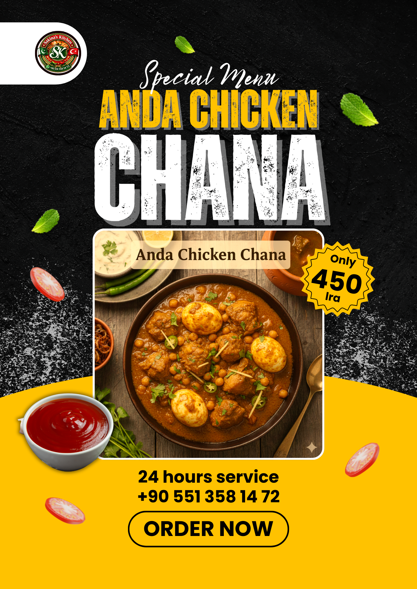 Anda Chicken Chana