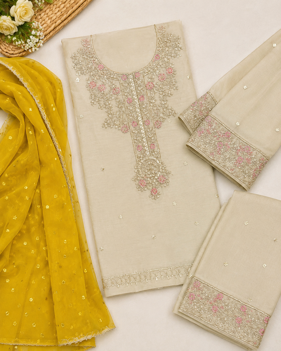 Girls' Traditional Embroidered Suit