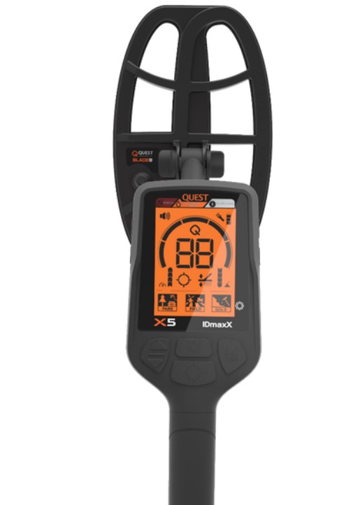 QUEST X5 ID MAX – DETECTOR DE METALES PROFESIONAL