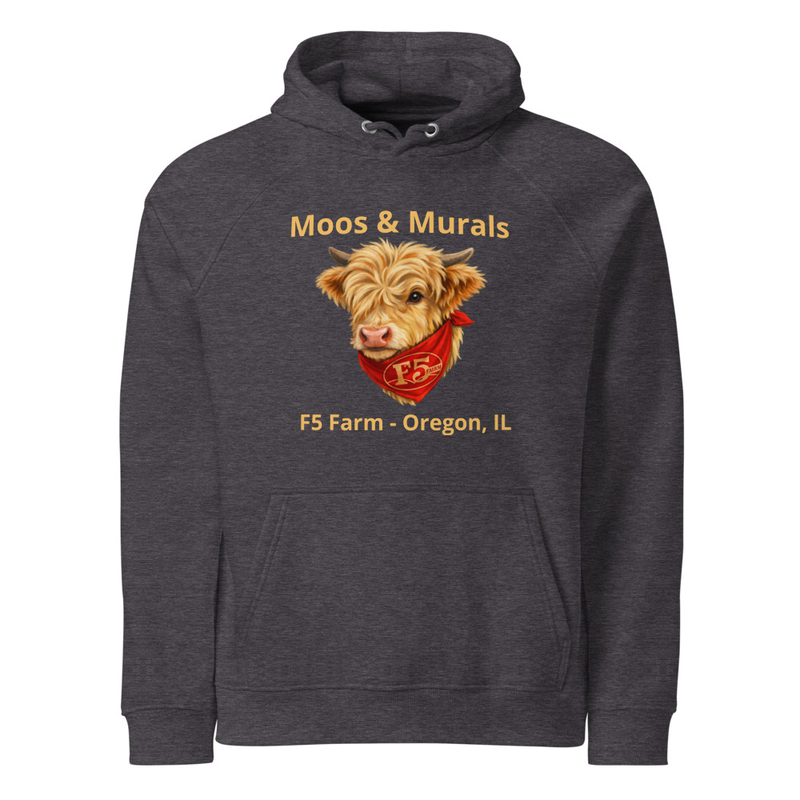 Moos-Murals Unisex eco raglan hoodie