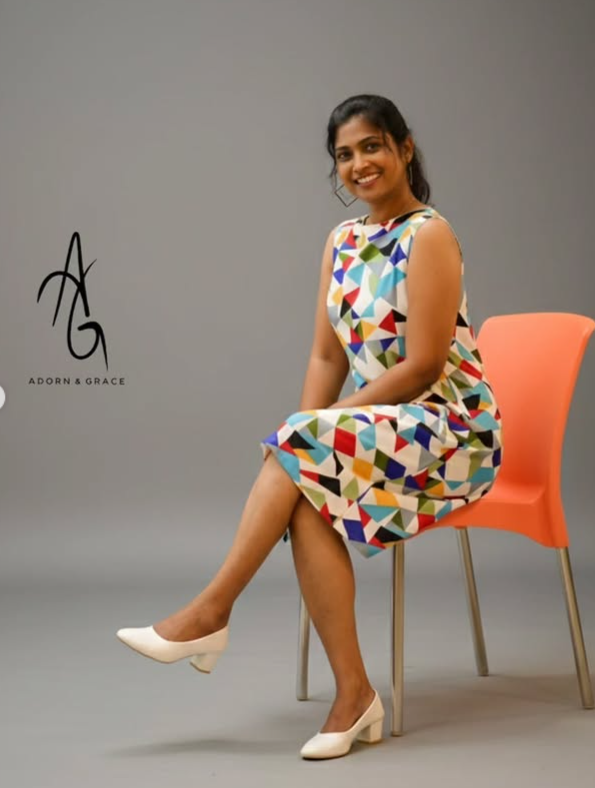 AG018 -  Geometric Print Sleeveless Dress