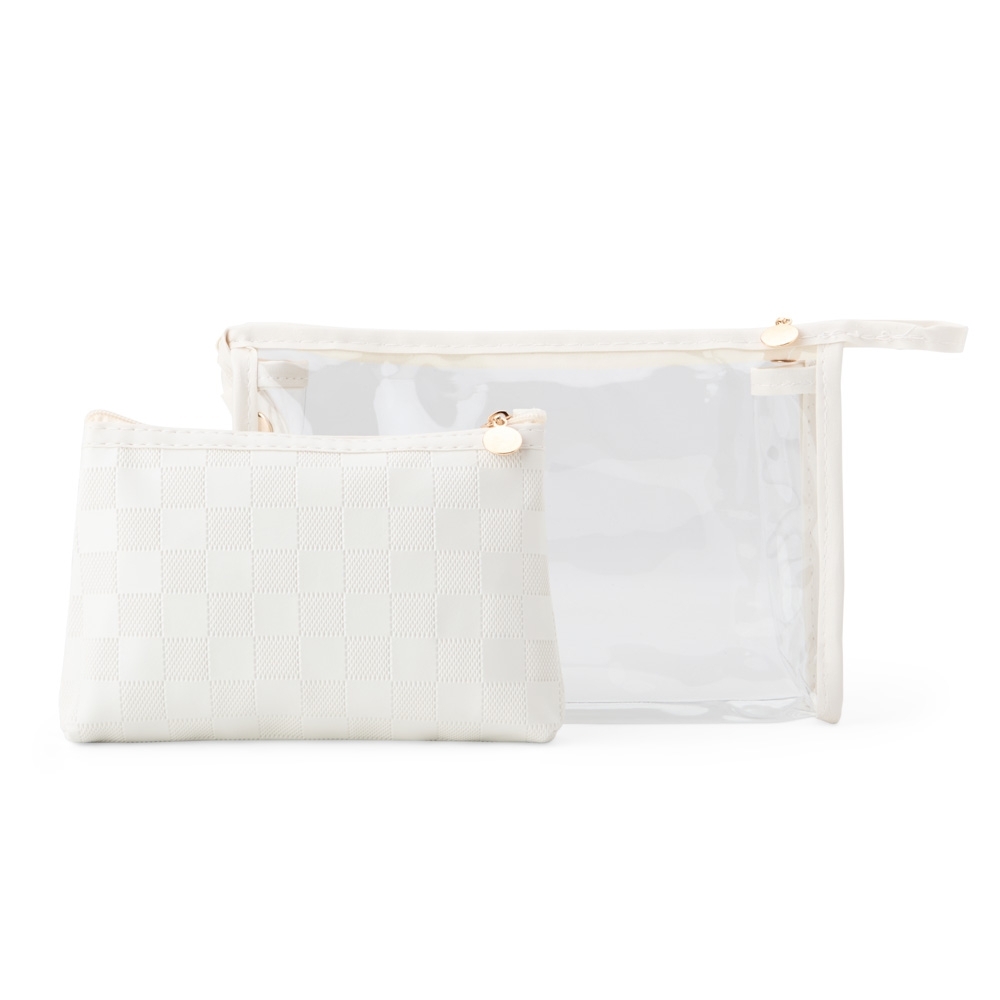 Kit Necessaire Transparente e Texturizada